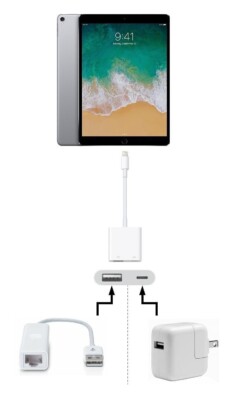 Original Apple A1277 USB auf Ethernet Adapter MC704ZM/A für Macbook Air/Pro 