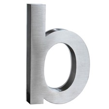 LED b Numéro de Maison en Acier Inoxydable INOX Arial 18 cm V2Aox