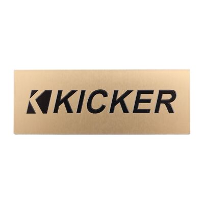 KICKER Speaker Custom Made Aluminum Logo Badge 106mm(4.17