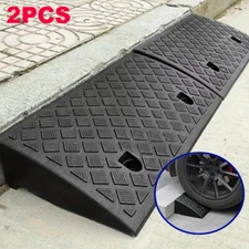 2 Pack 2'' Rise Driveway Curb for Ramps,Driveway Ramp Car Slope Ramp for Loading