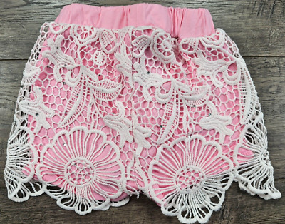 Baby Girl Clothes Tutu & Lulu 1-2T Pink Lace Skirt