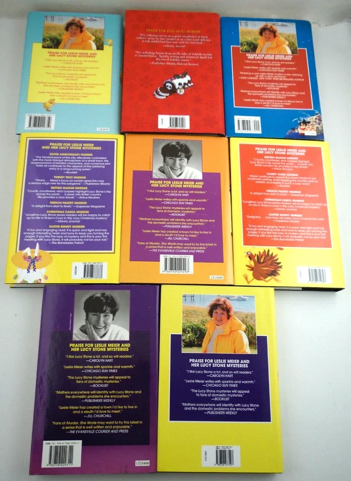 "Lesile Meier" "Thrillers, Mysteries, Detectives " Hardbacks w/DJ's Lot of 8 - Image 2 of 4