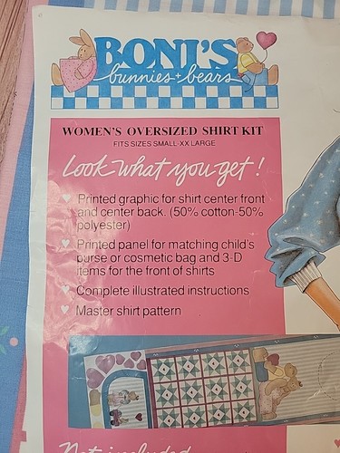 Vintage Daisy Kingdom Women's Make Your Own Oversized Shirt Kit - Picture 5 of 8