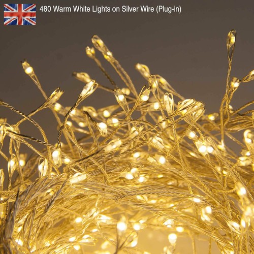 Premium LED Cluster Lights, Sunset & Warm White Fairy Lights for Christmas - Picture 81 of 95