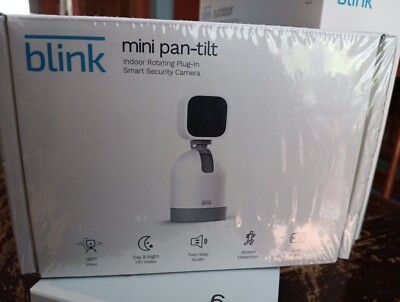 Blink Mini Pan-Tilt Camera | Rotating indoor plug-in smart security camera White