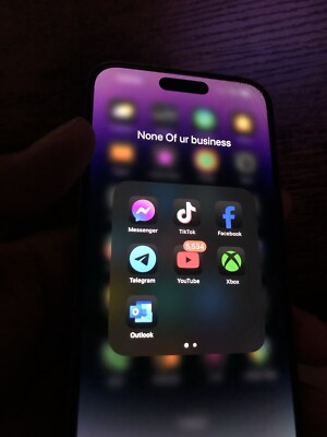 iPhone 14 Pro Max with TikTok