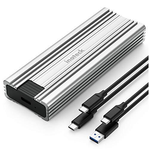 Inateck Case SSD M.2 NVMe SATA Alluminio USB3.2 Gen2 10Gbps M.2 NVMe SATA SSD...