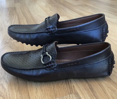 Mercanti Fiorentini Brown Driving Moccasin Loafer Men's MF18125 Size 9.5 M