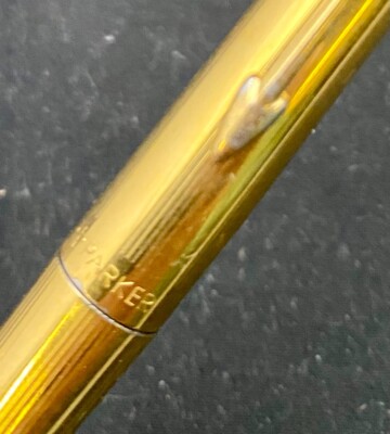 Corps De Stylo Plume Parker 180 Bordeaux CT - Vintage En Acier Laqué - Occasion Bon état