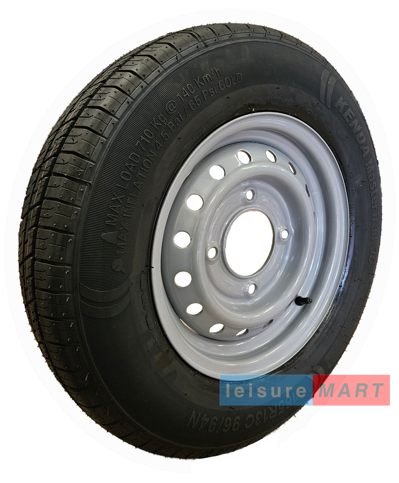3 x 165R13C 96/94N 165x3 Inch Trailer Tyre on 4 Stud 5.5"" PCD Rim Ifor & Wessex