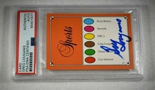 Rare GREG LOUGANIS Signed Trivial Pursuit Card-USA GOLD MEDALIST DIVING-PSA