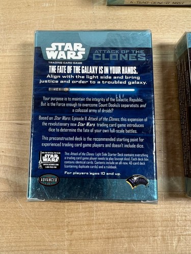 STAR WARS: ATTACK OF THE CLONES TWO PLAYER TRADING CARD GAME W/EXTRA CARD GAMES - Bild 8 von 21