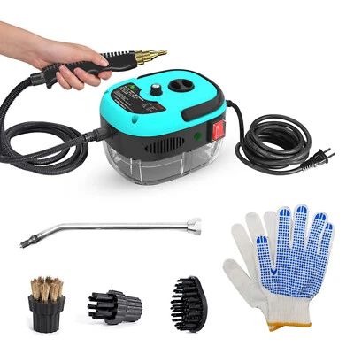 Handheld Steam Cleaner 2500W Steam Cleaning Machine with Brush Heads Gloves R6Q0