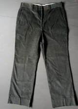 Vintage Mens Corduroy Pants Dark Green Saturdays Britches 36x30 Made In USA