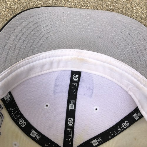 NEW ERA 50th Anniversary Las Vegas Raiders Fitted Hat 7 1/4 Men's Beige 59Fifty - Picture 7 of 9
