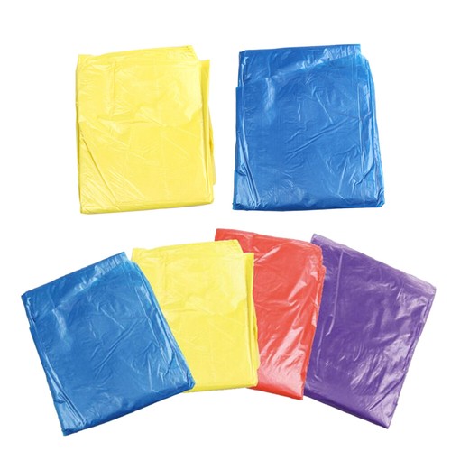 6 Pcs Rain Coat Portable Raincoat Thicken Raincoat Hood Adult Raincoat