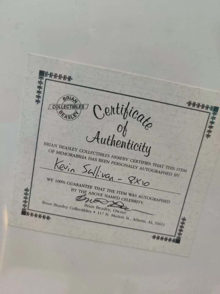Foto 8X10 autografiada vintage de Kevin Sullivan con certificado de autenticidad WCW NWA LUCHA LIBRE Foto 4 de 4