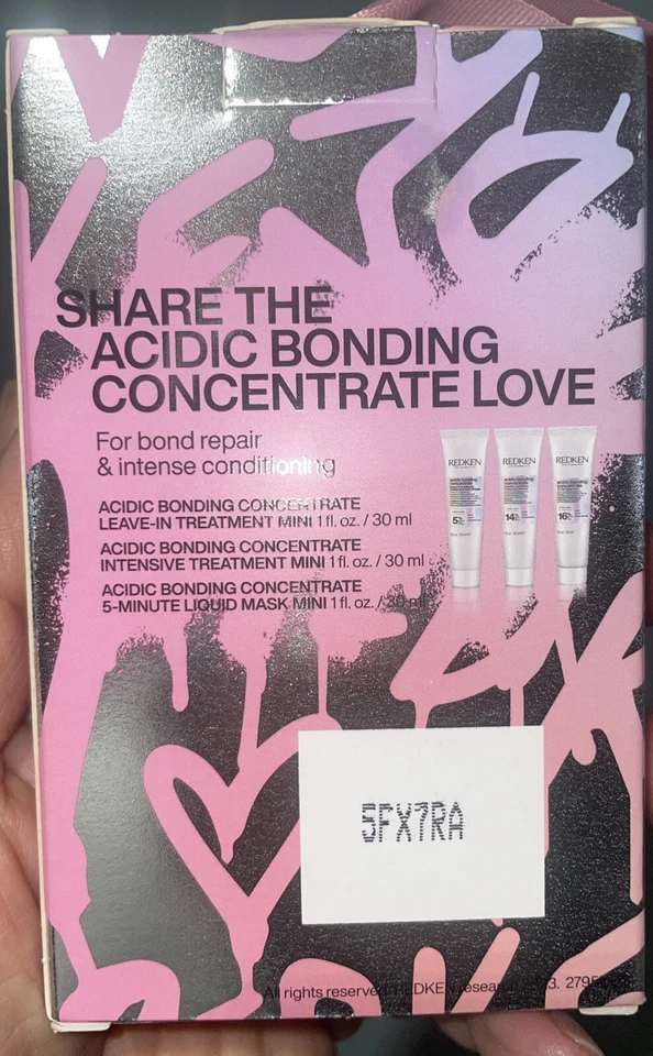 REDKEN 酸性粘合精华旅行套装面膜免洗强化护理  — 第 2/2 张图片