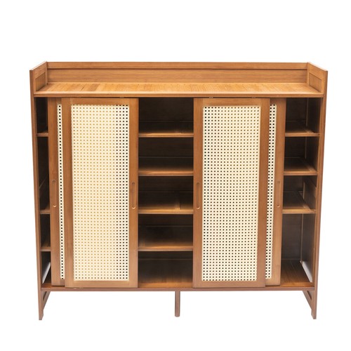 6-Layers Shoe Rack Bench Entryway Storage Shelf Bamboo Shoes Cabinet Organizer - Picture 8 of 19