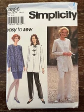 Simplicity 9886 UNCUT Sewing Pattern, Misses' Separates, Size WW (18-24)