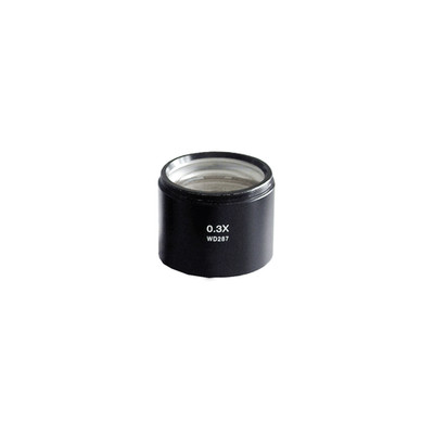 0.3X Auxiliary Objective Barlow Lens for Zoom Stereo Microscope, Thread:M48x0.75