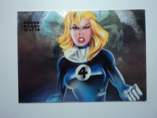1994 MARVEL ANNUAL - POWERBLAST CARD - INVISIBLE WOMAN ( 17 OF 18 ) 