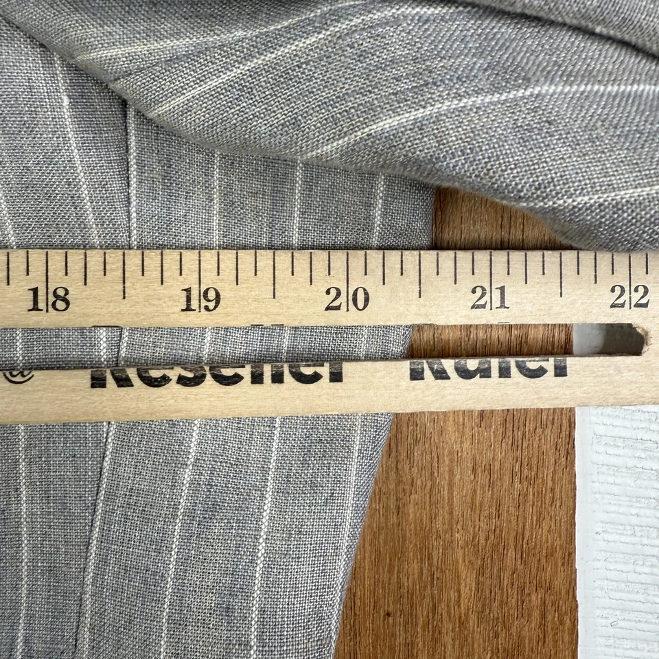 Traje Lauren Ralph Lauren Para Hombre 38R Tostado Tiza 2 Botones 3 Piezas 100% Lino Delgado Foto 3 de 4