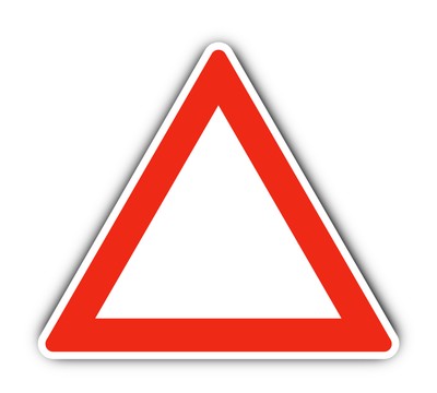 Warndreieck - (rot/weiß) - StVO