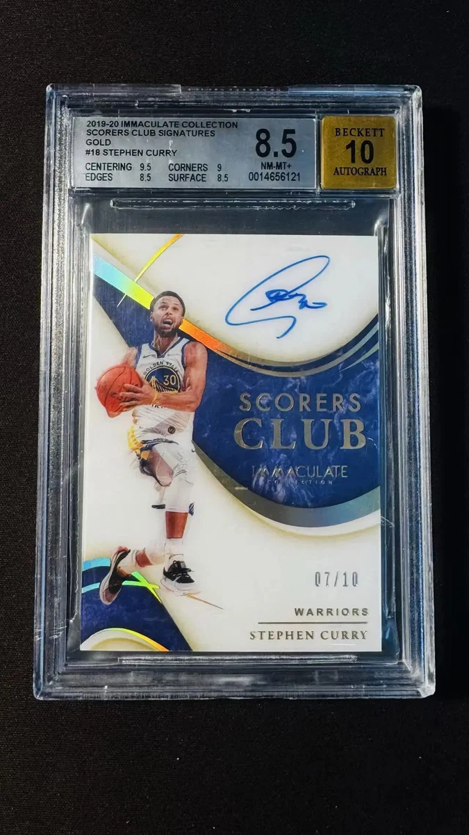 Stephen Curry 8.5 Graded Basketball Autographed Sports Trading