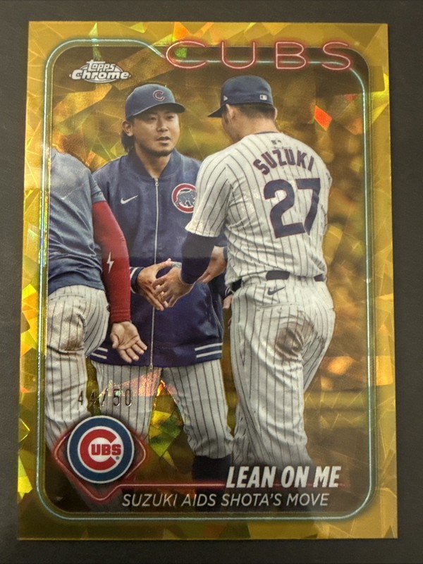 2024 Topps Chrome Sapphire Shota Imanaga/Suzuki Gold Cracked Ice /50