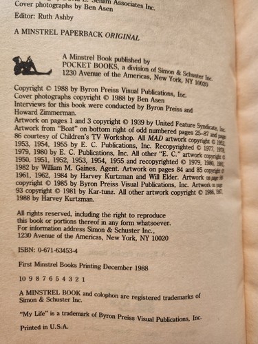Mein Leben als Cartoonist Harvey Kurtzman 1988 erste Minnesängerausgabe MAD Magazin - Bild 6 von 7