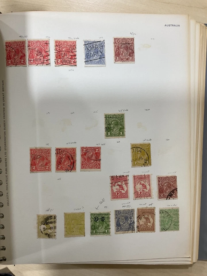 Australia stamps in preprinted albums. Roos + kings head. From 1952. F69 - Image 2 of 4