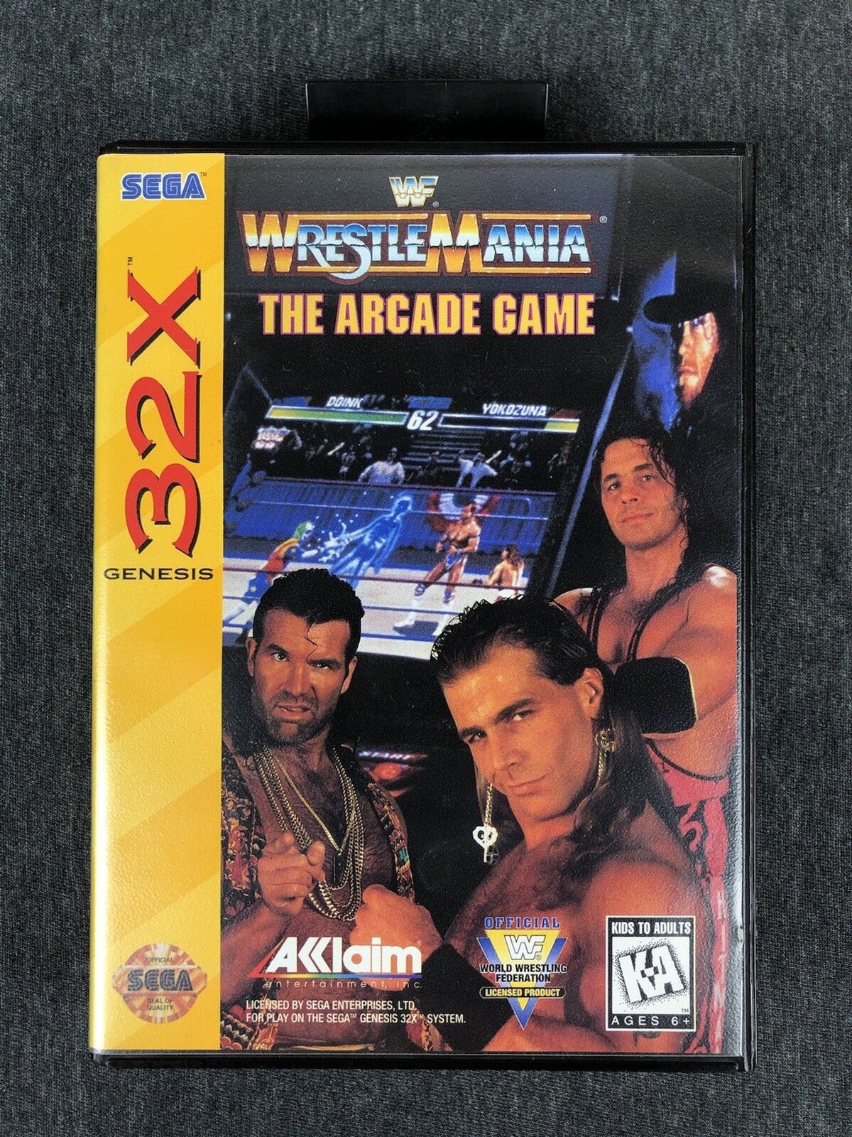 WWF Wrestlemania The Arcade Game - SEGA 32X - Case Only - Very Good - SAFE SHIP!