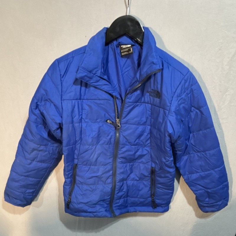 The North Face Girls Blue Insulated Quilted Full Zip Jacket Size M