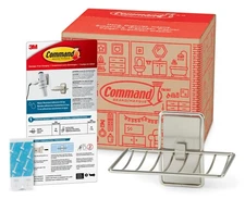 Soap Dish for Shower, Damage-Free Hanging, No Tools Soap Holder for Holiday G...