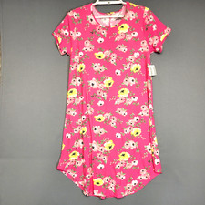 Bobbie Brooks Dress Womens Small Floral Short Sleeve Stretch Midi Casual New