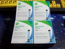 200 ONE TOUCH ULTRA TEST STRIPS 2 X 100, SHORT EXP 12-25, GOOD SEALED BOXES