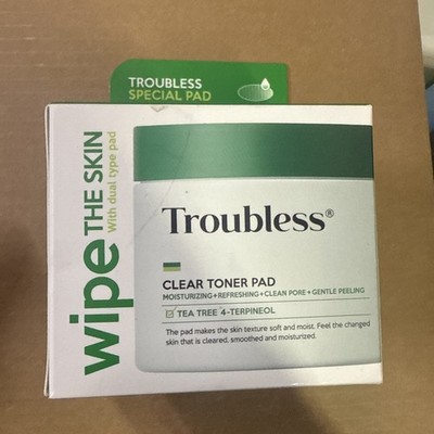 Troubless Clear Toner Pad for Face | Gentle Peeling & Facial Soothing Toner