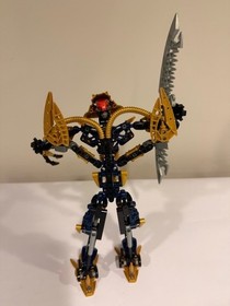 LEGO Bionicle 8734 BRUTAKA Titan - 100% Complete w/ BOX & Manual - Pearl Gold