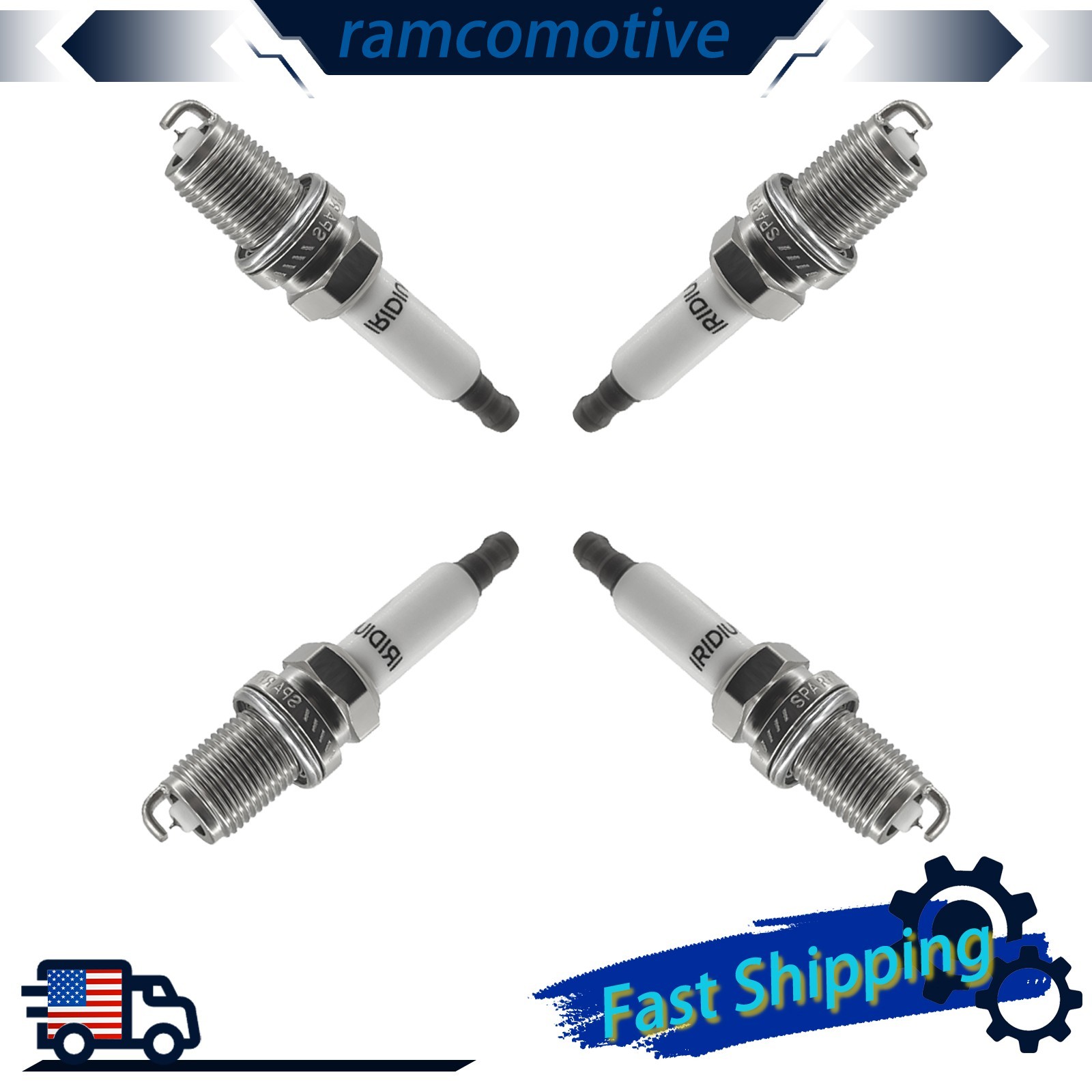4pcs Iridium Spark Plug Kit For VW Golf R Eos Passat Tiguan 2.0L 06H905601A