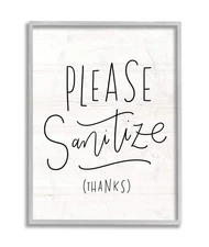 Minimal Rustic Text Wall Art 16x20 Off-White Grey Frame by Loni  Decor Print