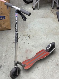 Go-Ped Kick-Ped Push Scooter Foldable Adult Commuter Classic Gray USA Made
