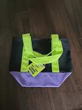 Trader Joe’s Halloween Mini Canvas Reusable Bag: Black Purple Green Multicolor