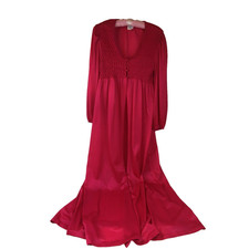 Vintage Kayser Robe Medium Fuschia Boudoir Hollywood Glamour