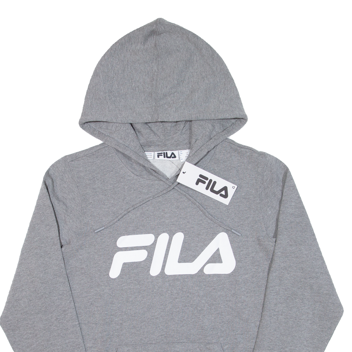 Felpa con cappuccio FILA donna grigia UK 14