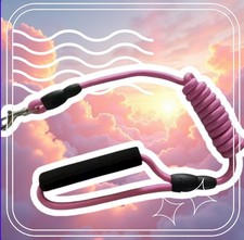 Dog Leash with Comfortable Padded Handle. For  Medium and Large Dog - Light Pink