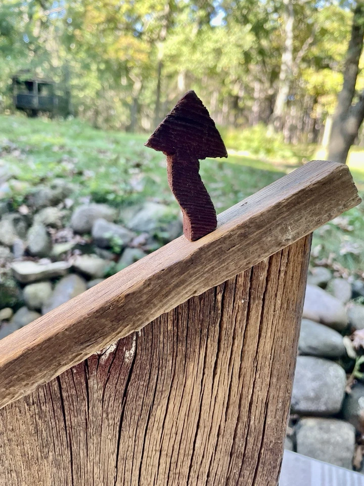 "Decoración de pared de puerta de casa de campo hecha a mano vintage 18"" X 8,5"" madera de granero recuperada" Foto 2 de 4