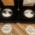 2  Medallions/Coins. Jerry Rice & Brett Favre...One Troy Ounce Each- Pure Silver