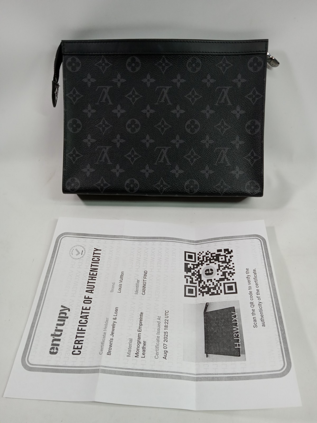 LOUIS VUITTON MONOGRAM ECLIPSE Voyage MM Pouch cl… - image 2