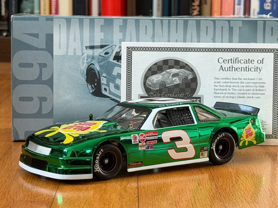 Dale Earnhardt Jr 1994 Sun Drop Nascar литой цвет хром люмина зеленый 1/24 - Изображение 3 из 4